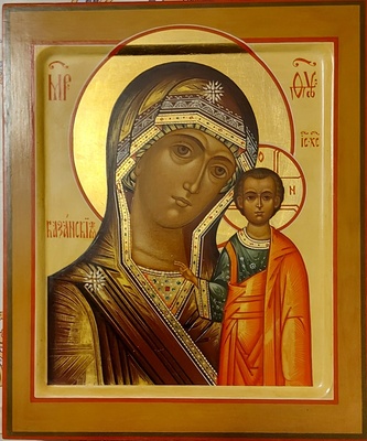Икона писанная. Пр. Богородица Казанская