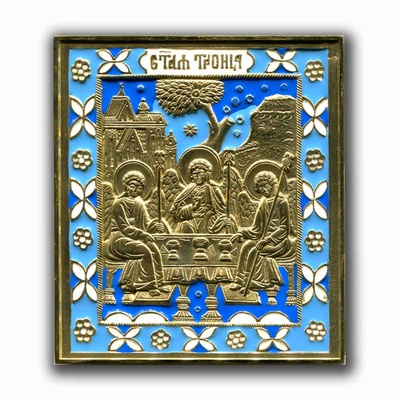Икона большая "Троица Ветхозаветная"