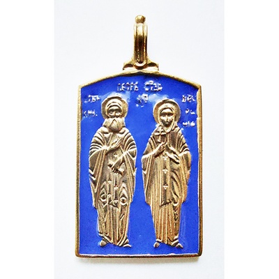 Икона малая "свв. Петр и Феврония"