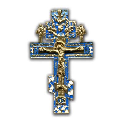 Крест киотный "гуслицкий" средний с херувимами