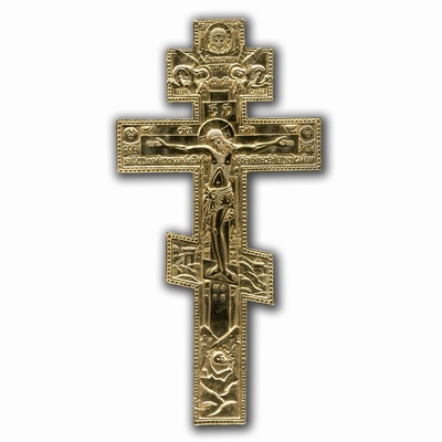 Крест киотный поморский шестивершковый "Распятие Христово"