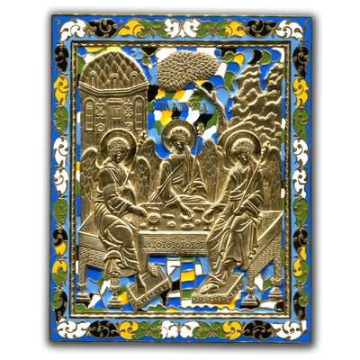 Икона большая "Троица Ветхозаветная"